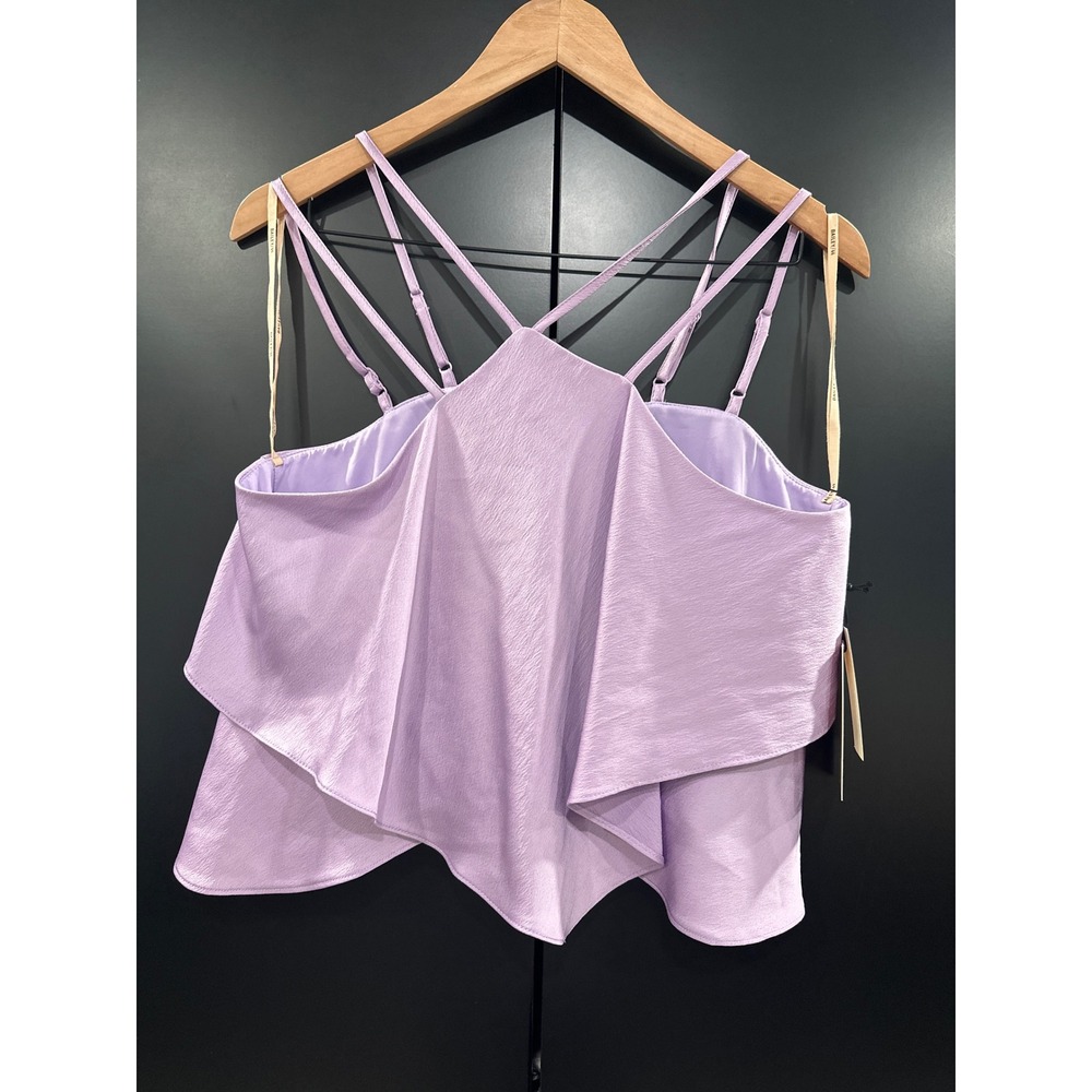 Bailey 44 Kiera Top Lilac Purple Strappy Layered Handkerchief Hem Cami 404-D608